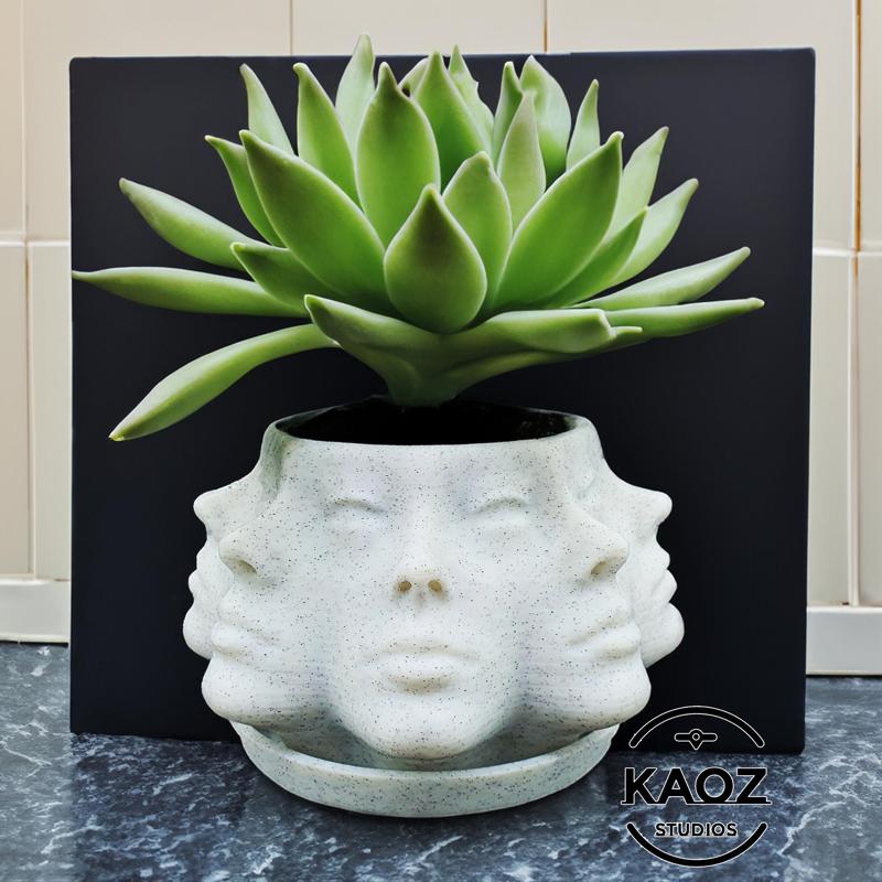 Multi Face Planter - Poly Face Planter No Supports