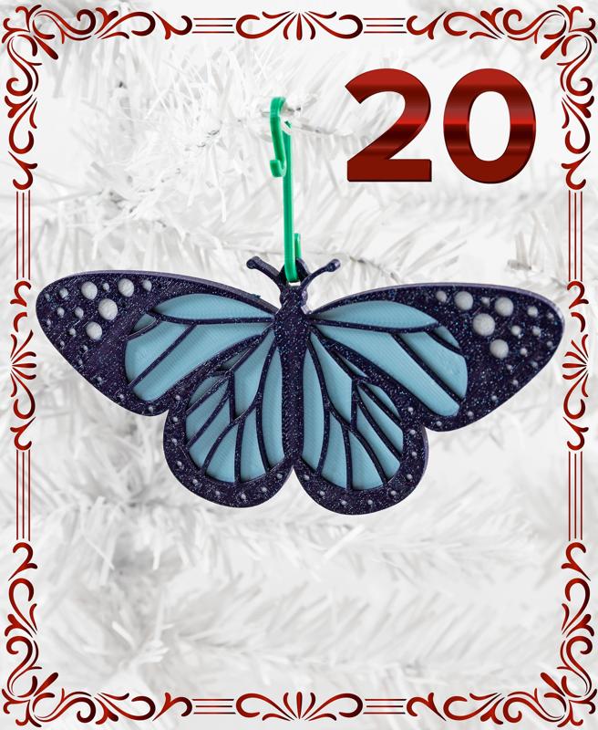 Butterfly Ornament - Christmas Day 20