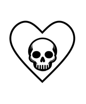 Valentine's Day Leather Stamp 100mm Poison Love