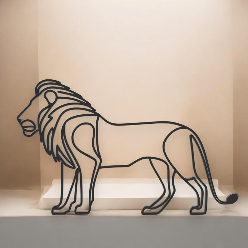 Lion Line Art - Desktop Line Art