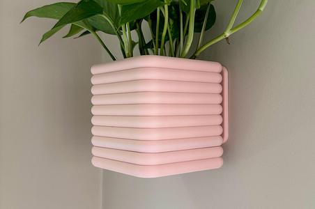 Square Wall Planter - The Poppy