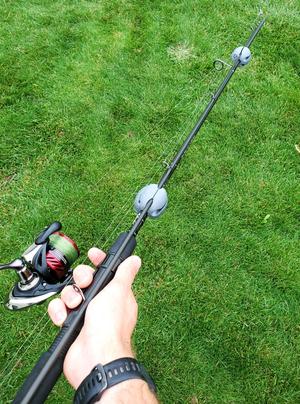 Fishing rod holder ball