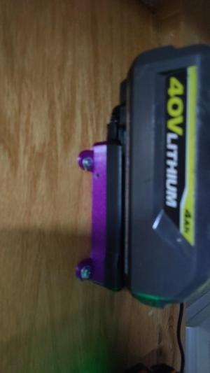 Ryobi 40V Charger wall mount, removable