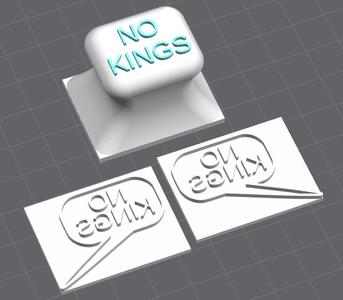NO KINGS Money Stamp