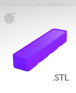 1x4x0·75 - Multibin Insert - STL Remixing File