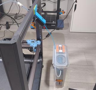 Sovol SV08 45 degree Filament sensor mount and PTFE feedthrough