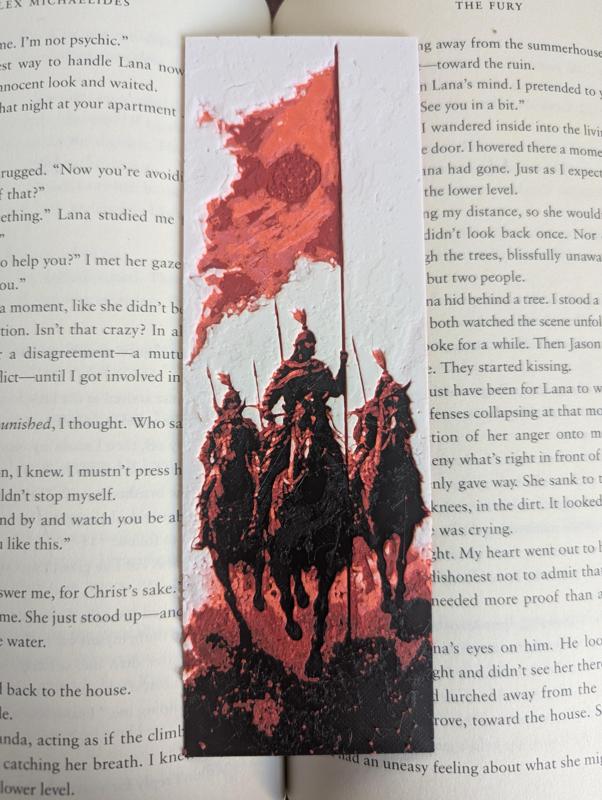 Hindu warriors charging into battle Bookmark