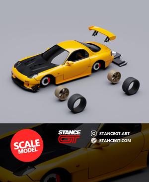 RX7 FD3S "Keisuke Style" | SCALED | Scale model car
