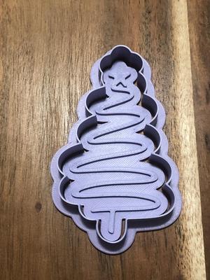 Minimal Christmas Tree Cookie Cutters and Stamps