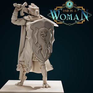 Dragonborn Paladin – Tanshanae – 28/32mm and 75mm