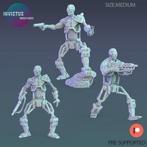 Damaged Cyborg Scout Set / Skeleton Soldier / Exoskelet Officer / Space War Construct / Steampunk Battle Robot / Invasion Army / Cyberpunk Droid / Sci-Fi Encounter