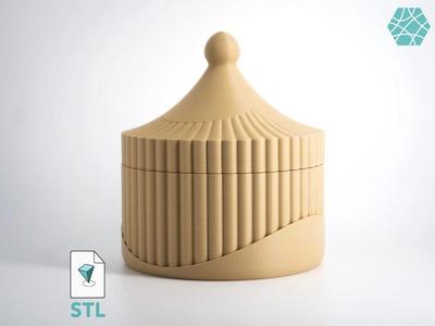 Jewelry Box 3D Print File | Storage Box Model “Aurelia” | Two Hidden Containers | Instant Download