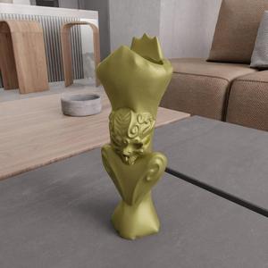 3D Skull And Heart Tea Light Candle Holder Gift for Couple with Stl File & Valentine Heart, Gift For Girlfriend, 3D Printed Decor, Heart Art