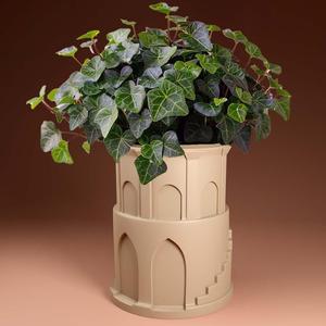 Plant pot with drainage 3D Printer STL file: instant download, Plant lovers gift