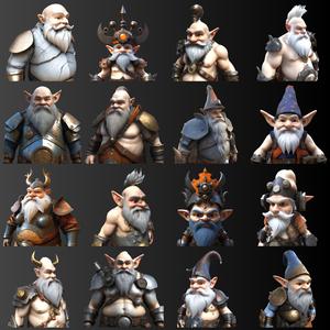 Dwarven Warriors Ultimate Collection – Fantasy Character Models