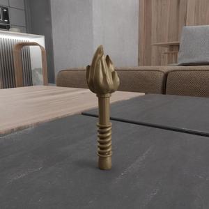 3D Torch with 3D Stl Files and Gift for Men & Home Decor, 3D Printing, Fire, 3D Printed Decor, Halloween,  Ready to Print, Kids Toy