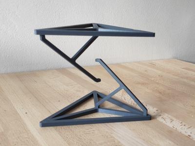 Tensegrity – Impossible table (Hidden wire and tensioner)