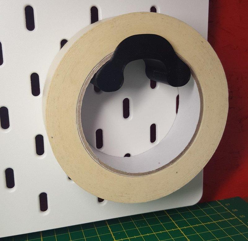 Tape holder Ikea Skadis Pegboard Wall Mount / Klebebandhalterung Wandbefestigung