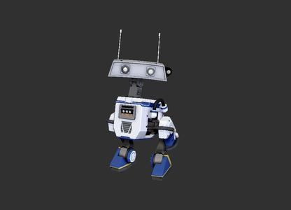 robot blue