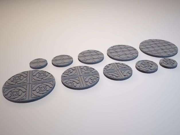 Z.O.D. Dungeon Nouveau Theme Bases (28mm/Heroic scale)