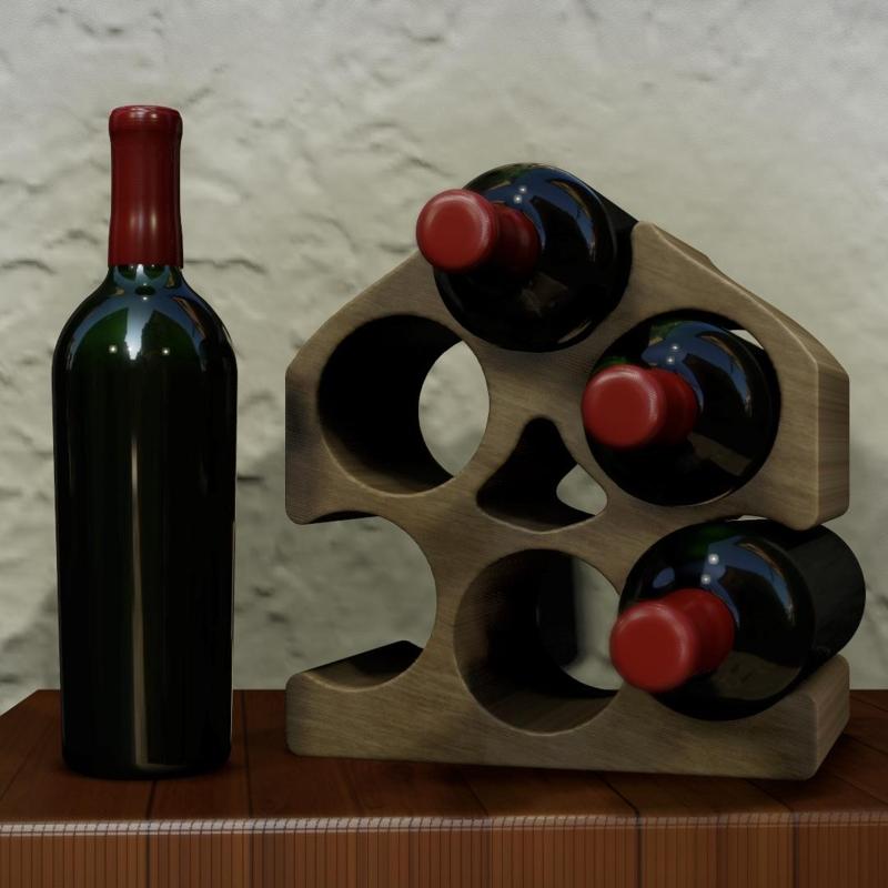 WINE RACK FOR 6 BOTTLES