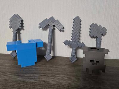 Big Brick * Minecraft Weapon & Armor Set * 500%