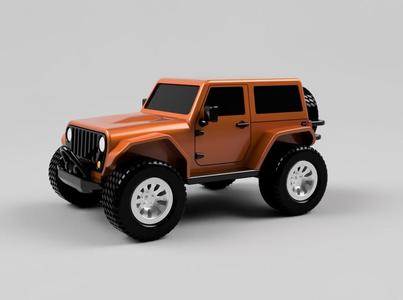 2-door JEEP Wrangler – fully printable