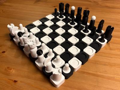 Minimalist chess set