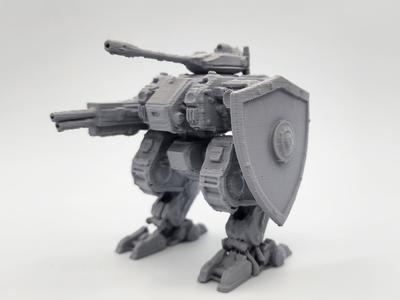 Bipedal Battle Mech with Shield