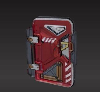 futuristic sci-fi door