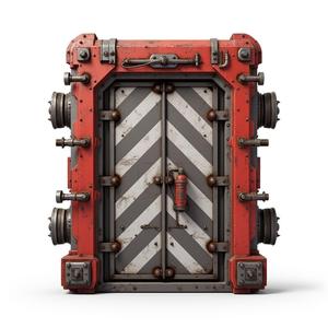 futuristic sci-fi door