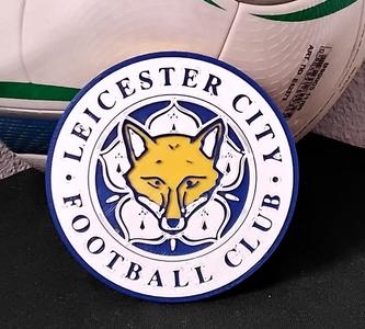 Concave Leicester City FC coaster or plaque