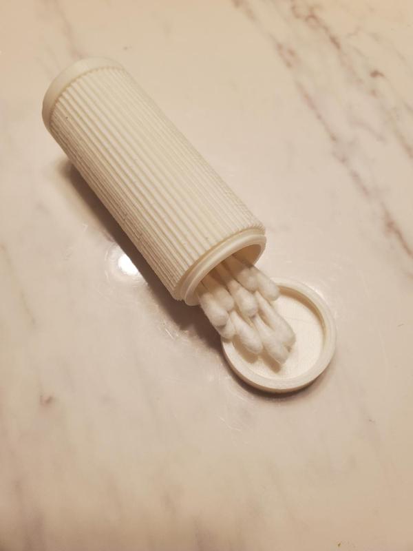 Portable Q-Tip Container