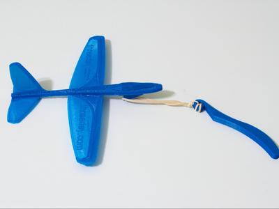 Rubber band airplane