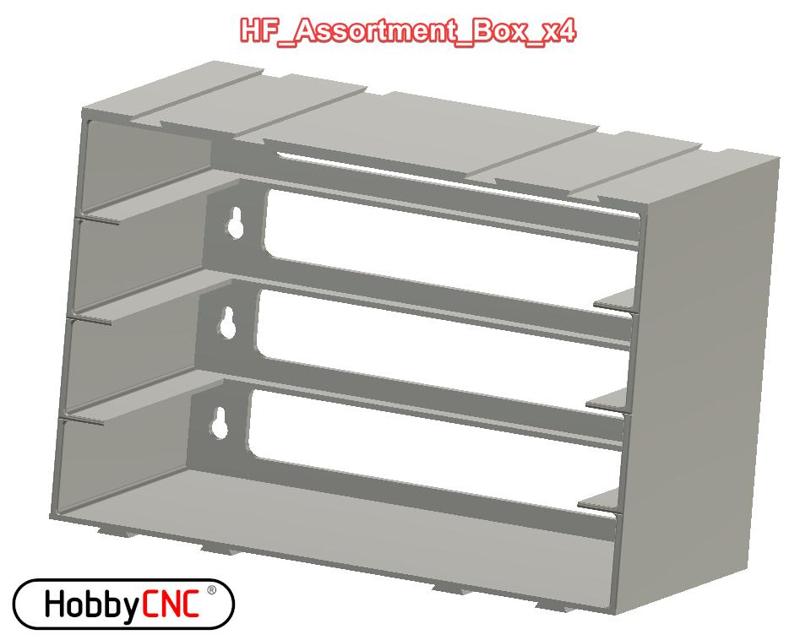Stackable Storage Rack for Harbor Freight Assortment Boxes