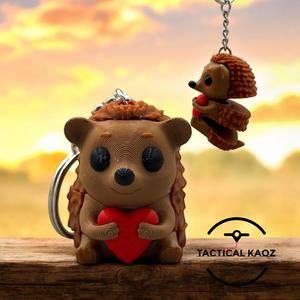 Adorable Hedgehog Figurine and Flexy Keychain Versions 