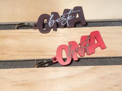 Best Grandma Keychain Gift Pendant