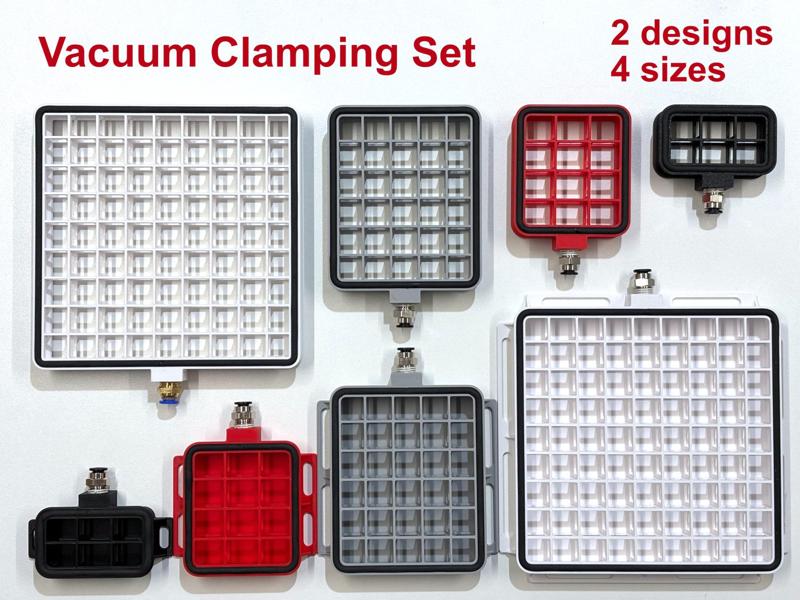 Minimalistic Vacuum Clamping Blocks Set