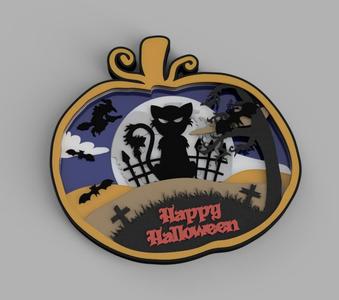 The Black Cat Says Happy Halloween
