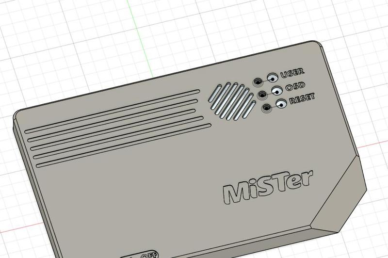 MiSTer FPGA Full Size Console - Top Part with LED Mod