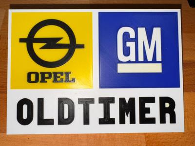 OPEL - GM Oldtimer Sign **AMS Requiered*