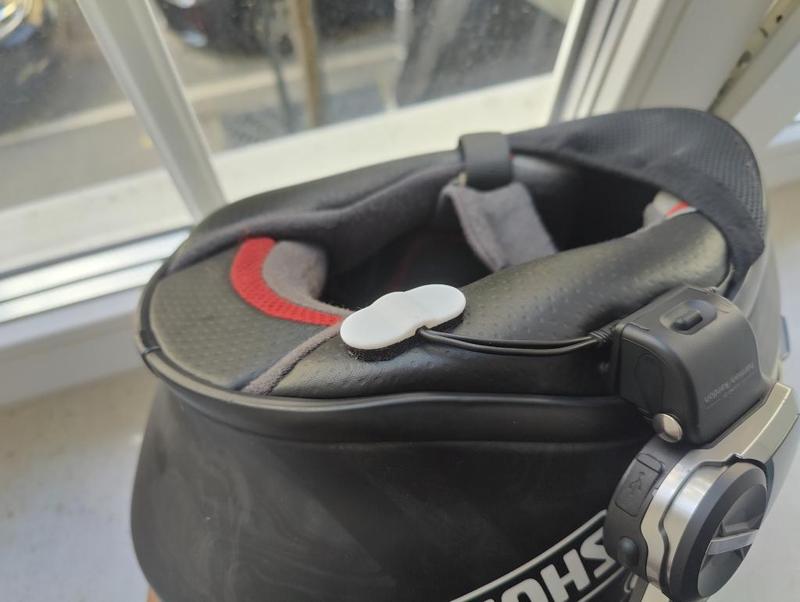 Sena motorcycle headset wires clip