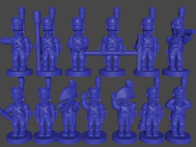 6-15mm Portuguese Foot Artillery Crew (1807-10) NAP-PO-2