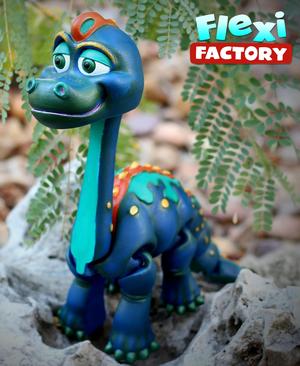 Flexi Factory Brachiosaurus with 3MF Included