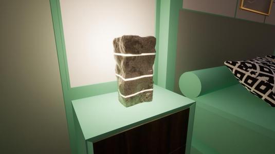 Rock White Lamp