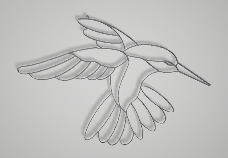 Humming Bird Stained Glass