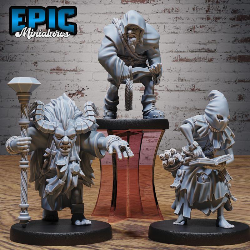 Cult Set A / Evil Warrior / Humanoid Demon / Devil Worshiper / Demonic Villager / Hell Soldier / Abyss Encounter