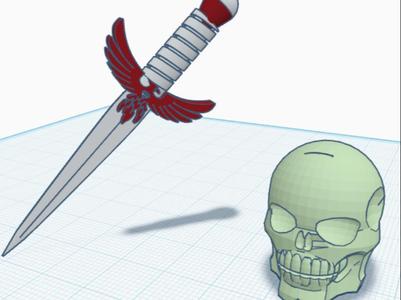 Skull and Dagger Letter opener