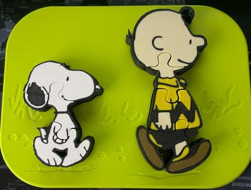 AMS - Snoopy and Charlie - insert puzzle for kids