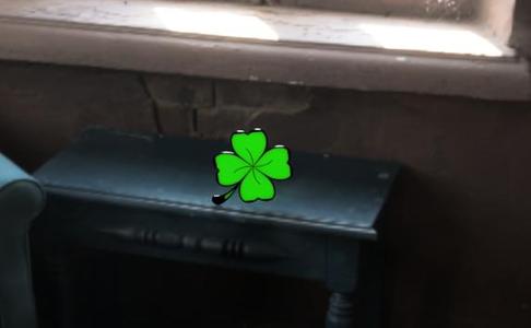 Shamrock keychain